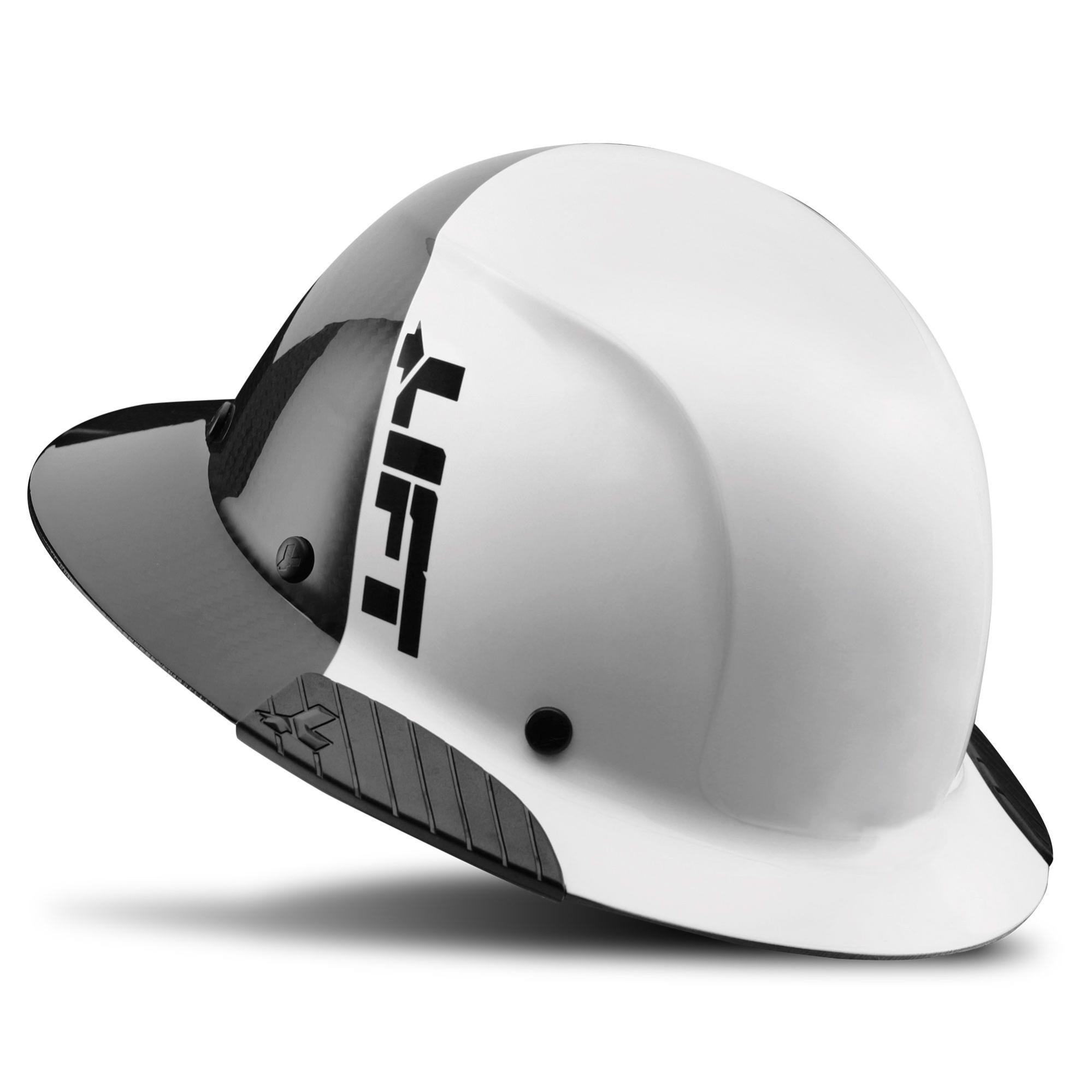 Casque de protection en carbone LIFT SAFETY DAX 50 FULL BRIM Blanc