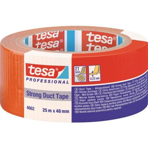 Adhésif toile spécial Façadiers tesaBAND orange 25mx48mm TESA 046620019500