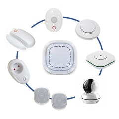 Kit alarme maison sans fil connecté 3 en 1 - alarme, sécurité vidéo et domestique lifebox smart 0