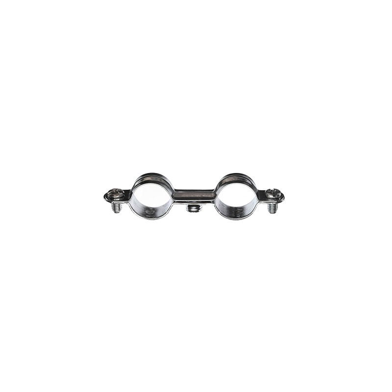 Sachet de 10 colliers métalliques doubles - ø14mm - Acier