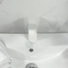 Mitigeur lavabo à poser Blanc - Elbe 1