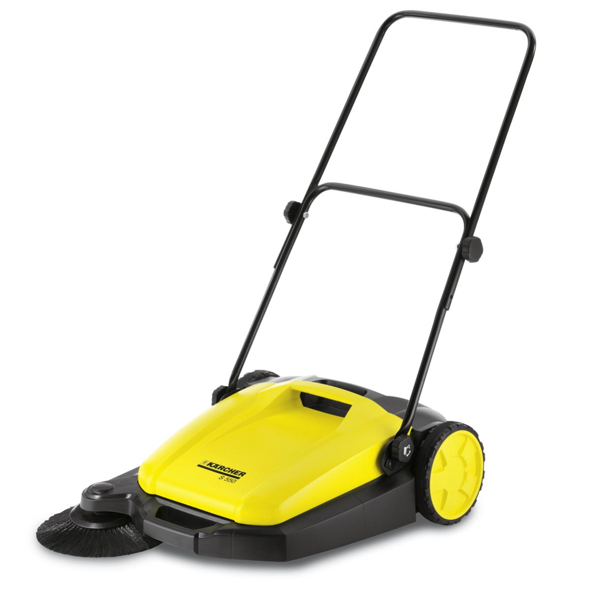 Balayeuse KARCHER S4 Mecanique Brosse XL Bac 20 Litres Déchets secs et humides Cours Allées Terrasses