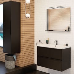 Applique LED pour miroir de salle de bain BLITZ 10 W - 45,8 x 4 x 11,2 cm - noir mat 1