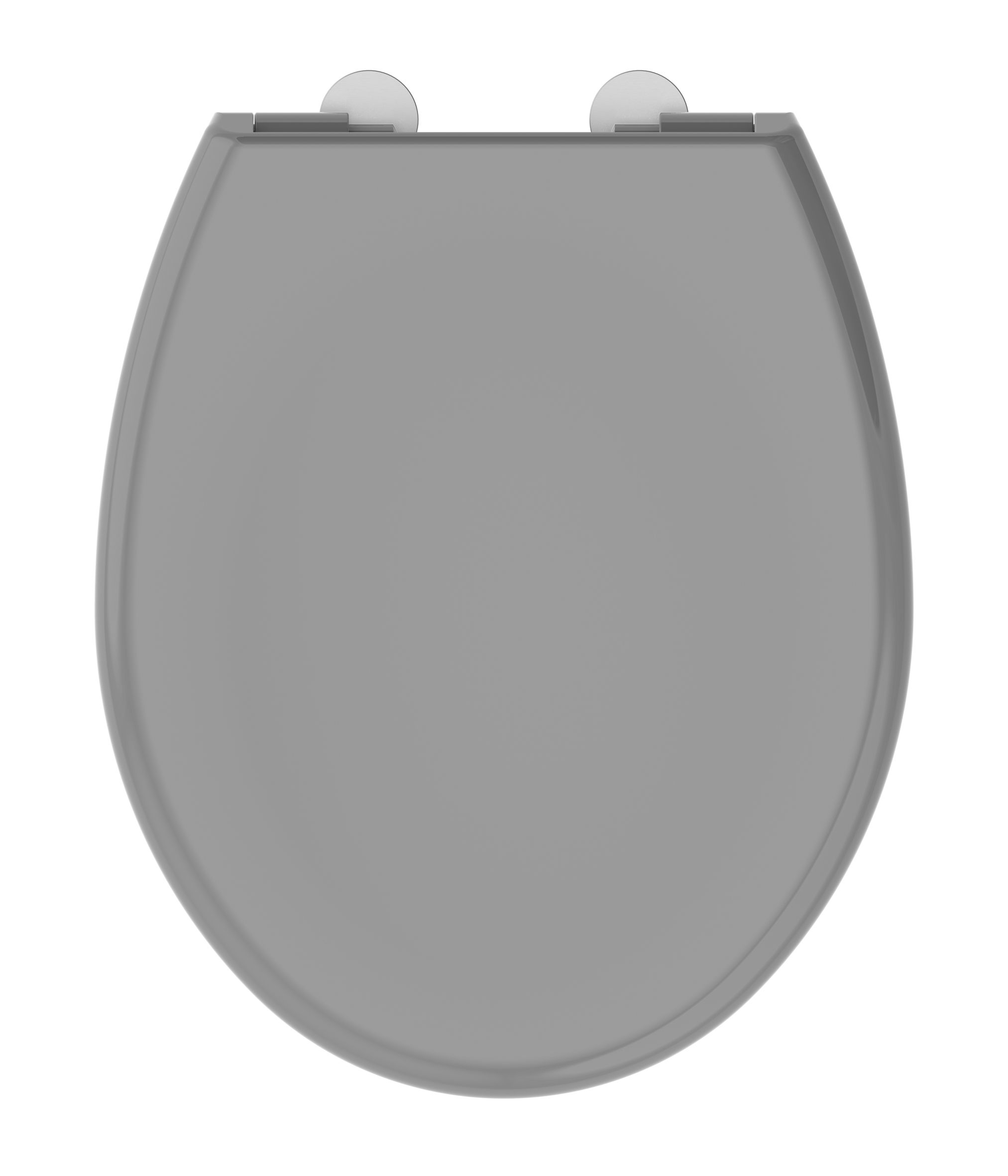 Abattant WC à fermeture progressive et déclipsable BOREO gris