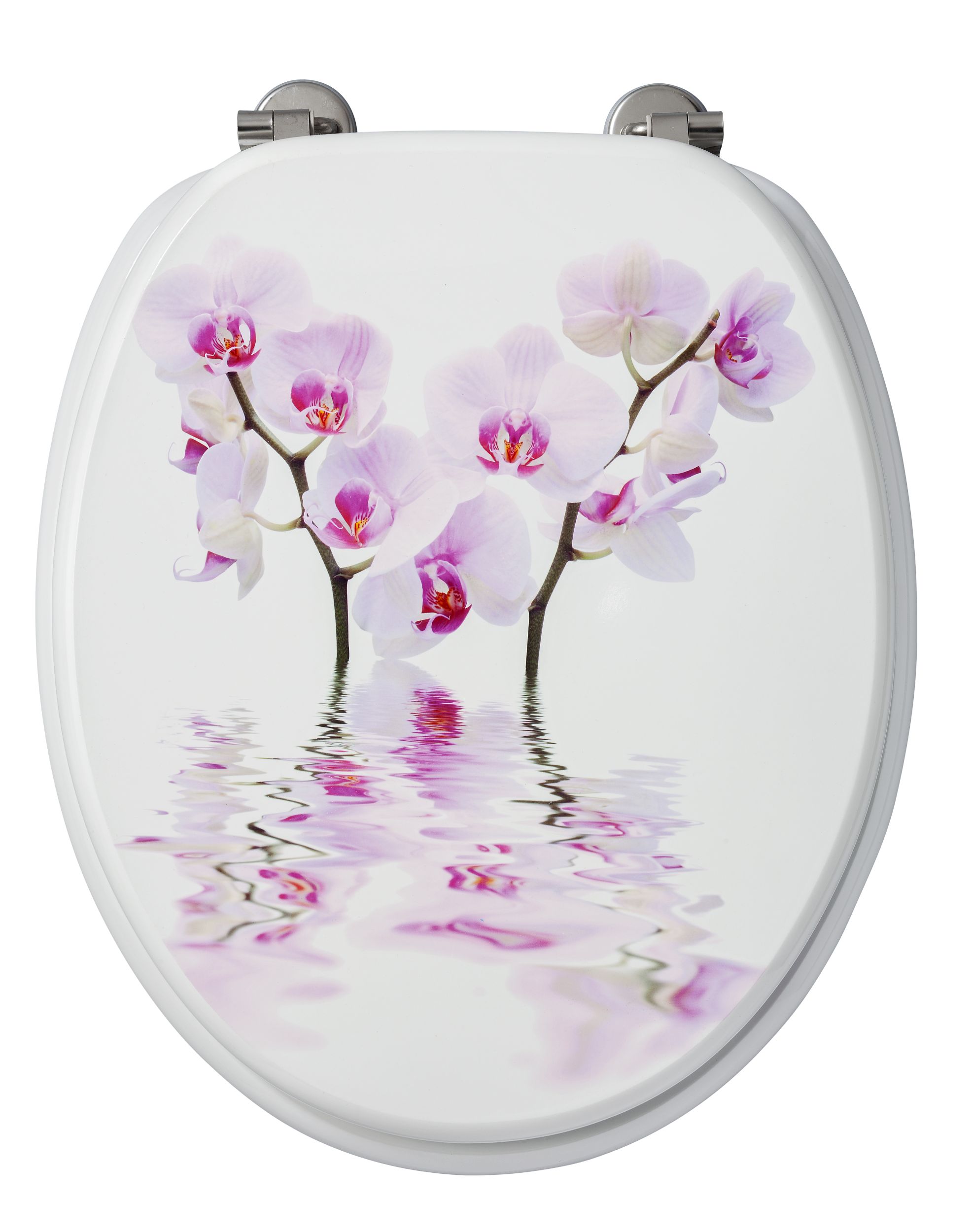Abattant WC en MDF décor ORCHIDEE
