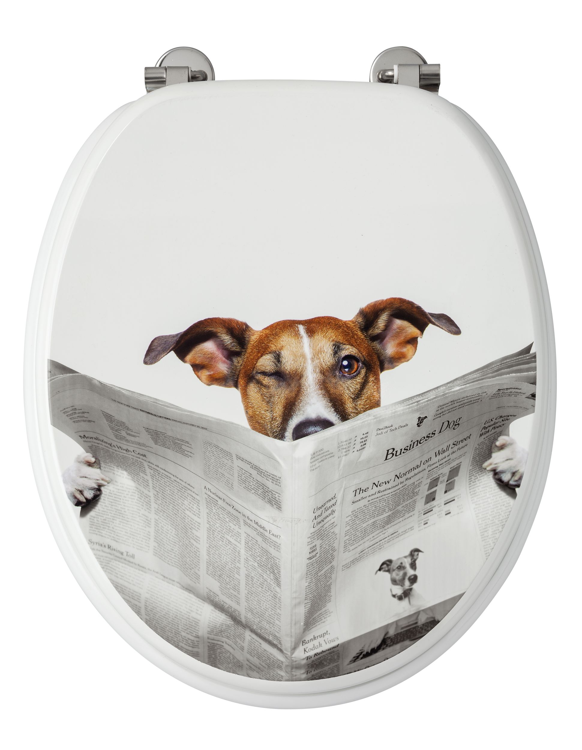 Abattant WC en MDF décor BUSINESS DOG