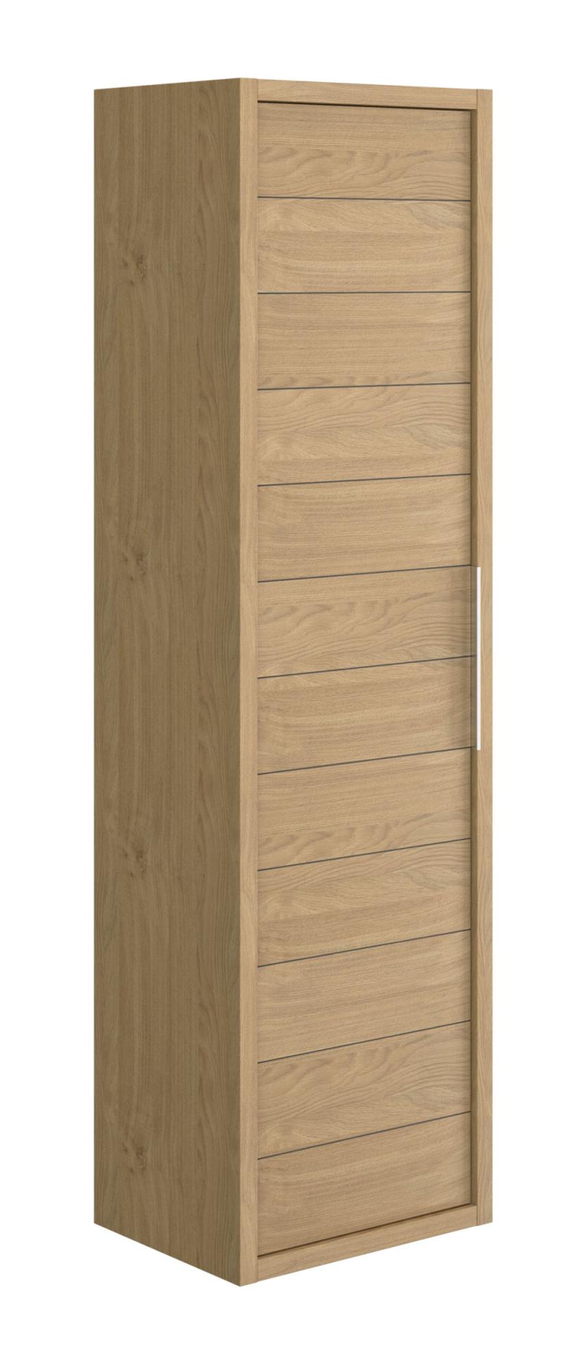 Colonne de salle de bain à suspendre SORENTO - 1 porte - couleur chêne 42,4 x 156 x 35 cm