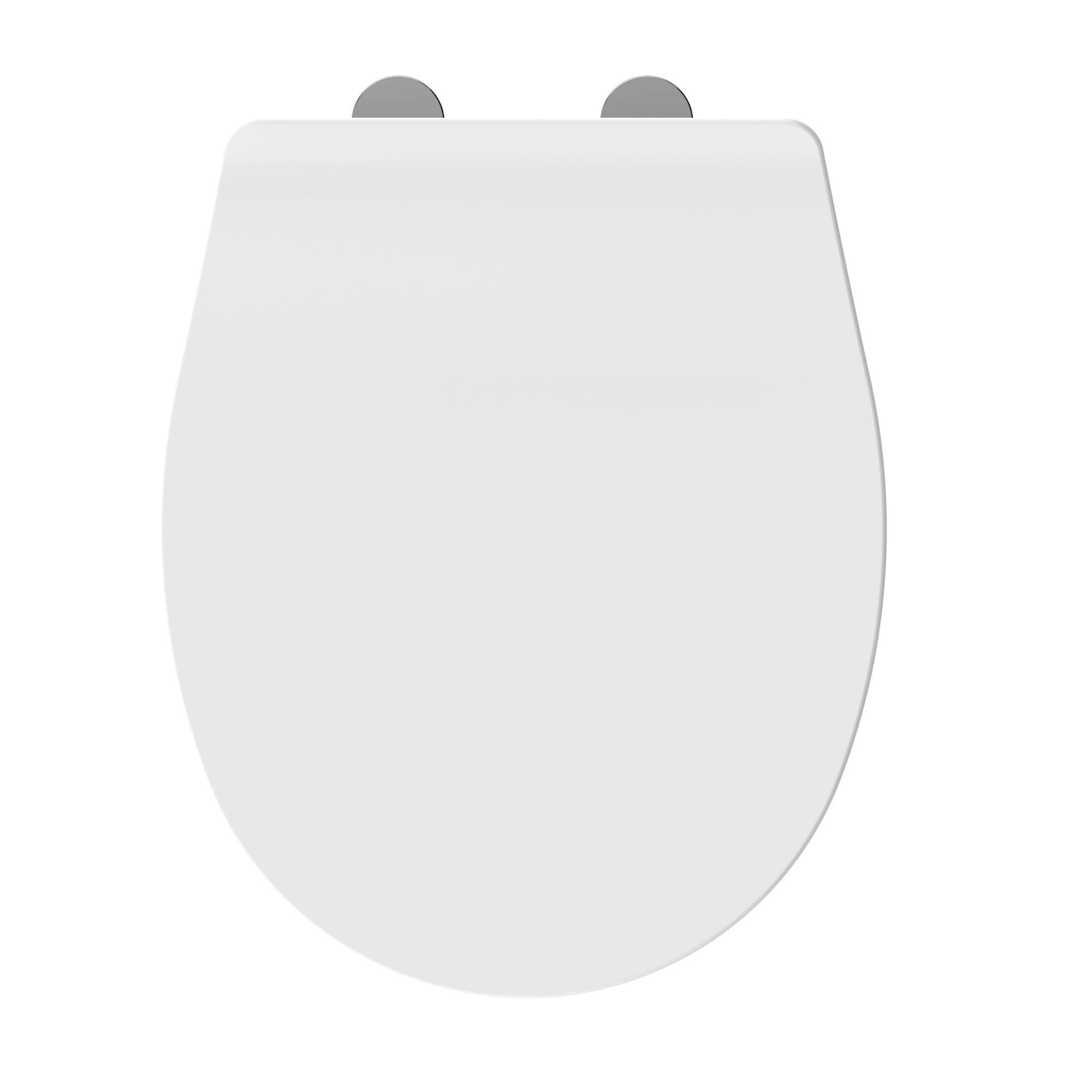 Abattant WC en thermodur - fermeture progressive et déclipsable FINEO blanc 0