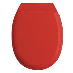 Abattant WC en bois compressé déclipsable ATLAS rouge 4