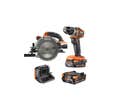 Pack AEG Perceuse-visseuse - Scie circulaire - 18 V - Subcompact - Brushless - 2 Batteries 2,0 Ah - Chargeur
