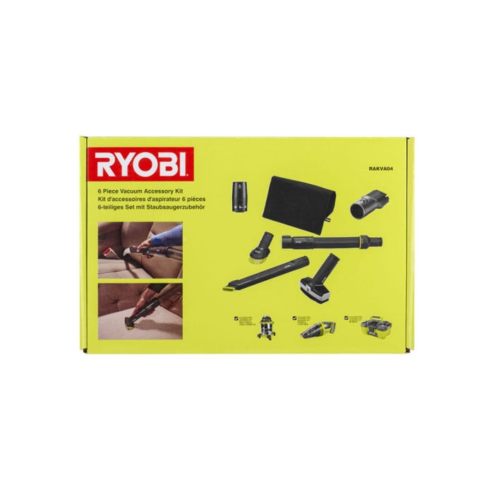Pack RYOBI Aspirateur eau et poussière 1500W - 30L - RVC1530IPT-G - 6 accessoires nettoyage automobile - RAKVA04 2