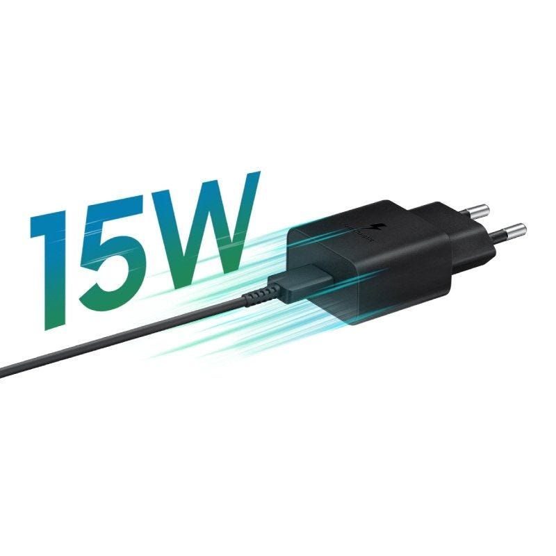 Chargeur USB C SAMSUNG 15W USB-C + cable noir 4