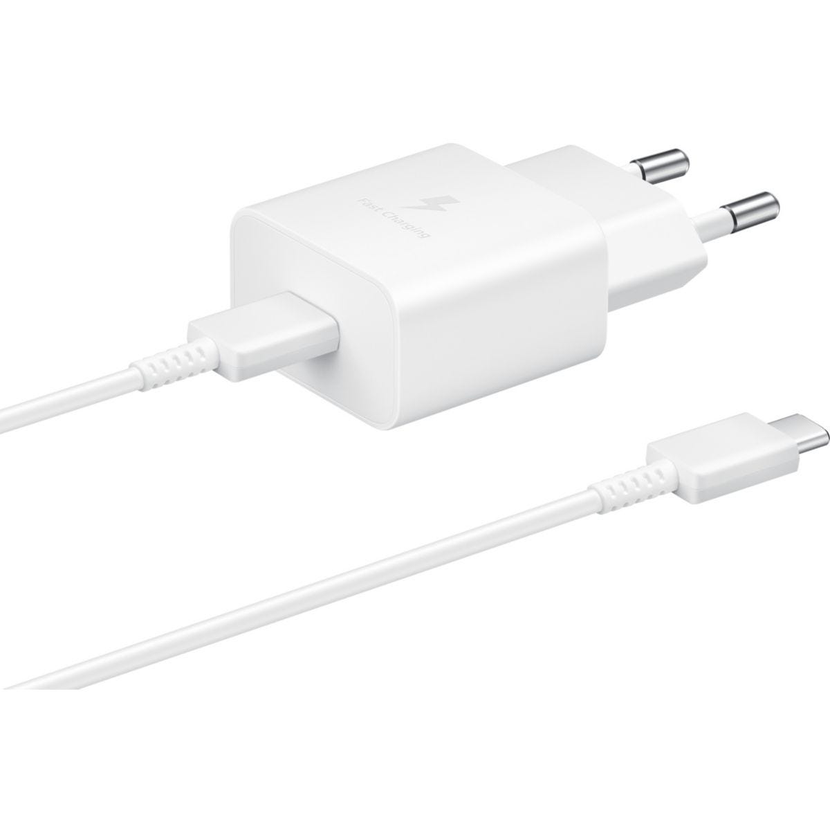 Chargeur USB C SAMSUNG 15W USB-C + cable blanc 2