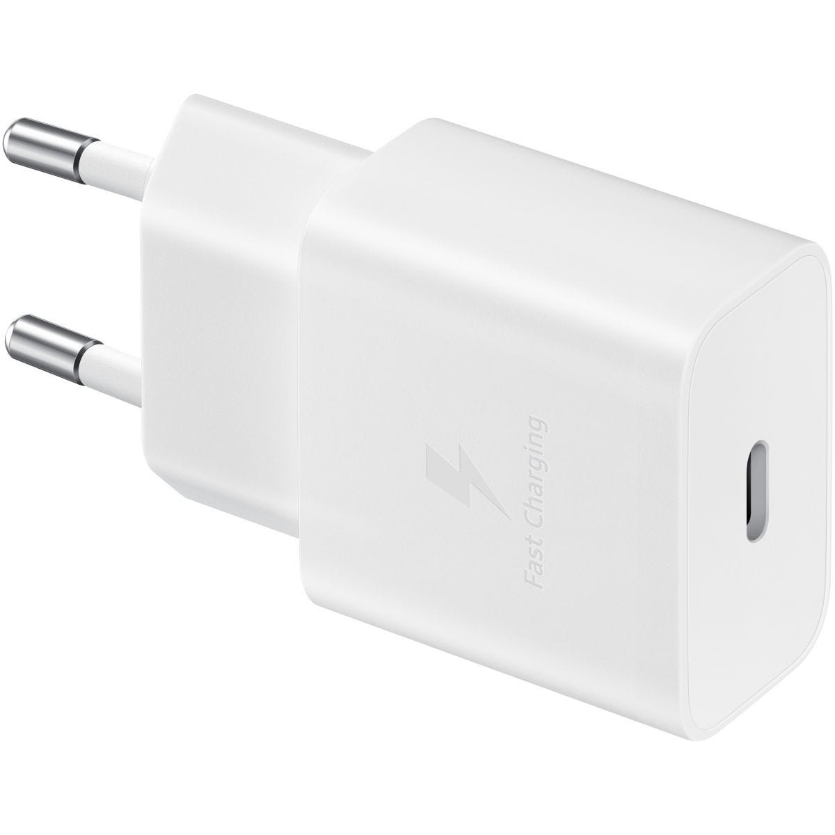 Chargeur USB C SAMSUNG 15W USB-C + cable blanc 0