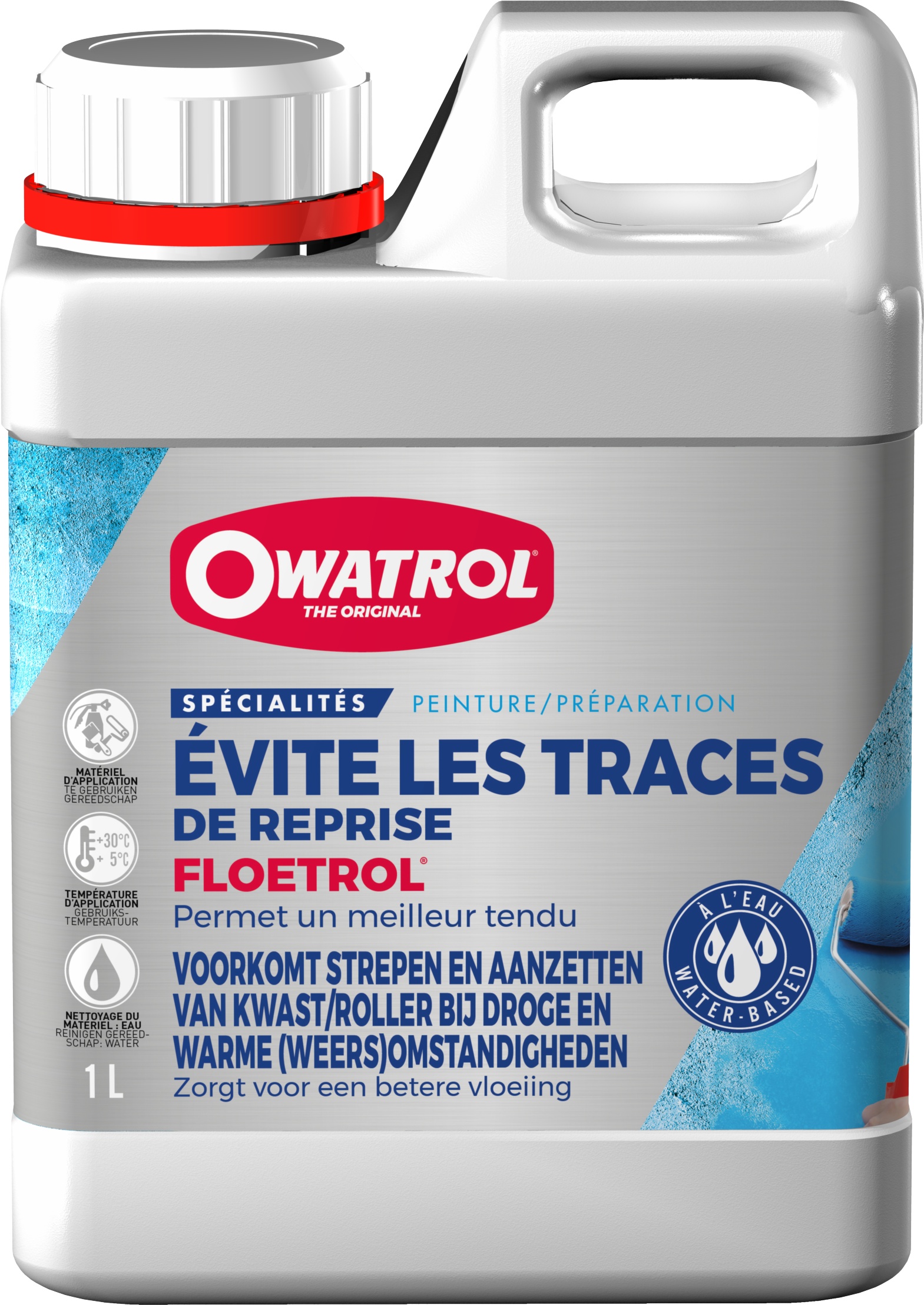 Évite les traces de reprises Owatrol FLOETROL 10 litres