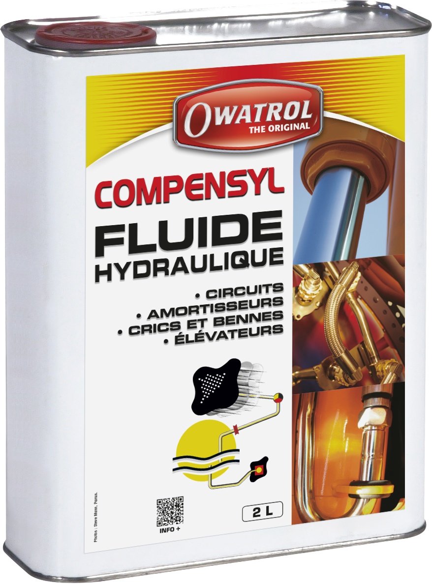 Fluide hydraulique, crics, vérins, amortisseurs... Owatrol COMPENSYL 2 litres