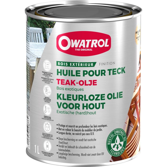 Huile de protection pour teck Owatrol TEAK-OLJE 1 litre 0