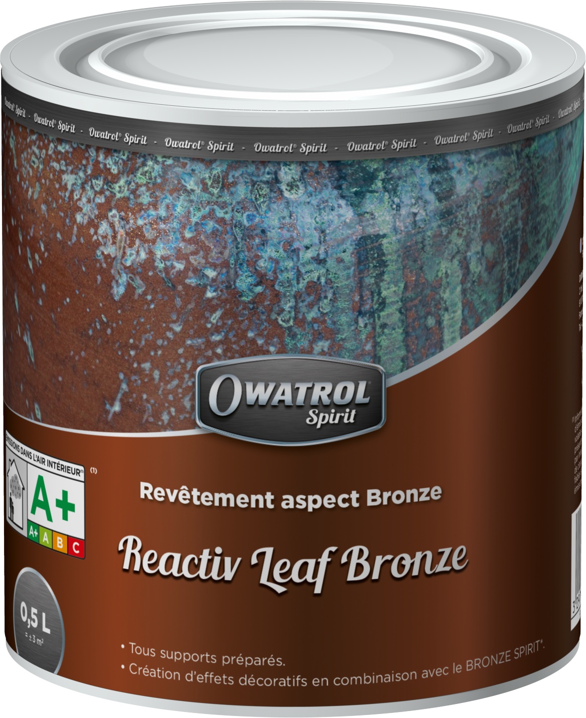 Revêtement aspect bronze Owatrol REACTIV LEAF BRONZE 0.5 litre