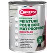 Peinture pour bois extérieur opaque - Finition Mate Owatrol BOIS COLOR Blanc RAL 9010 1 litre