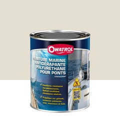 Peinture marine antidérapante polyuréthane pour ponts Owatrol OWAGRIP Champagne (owm7) 1 litre