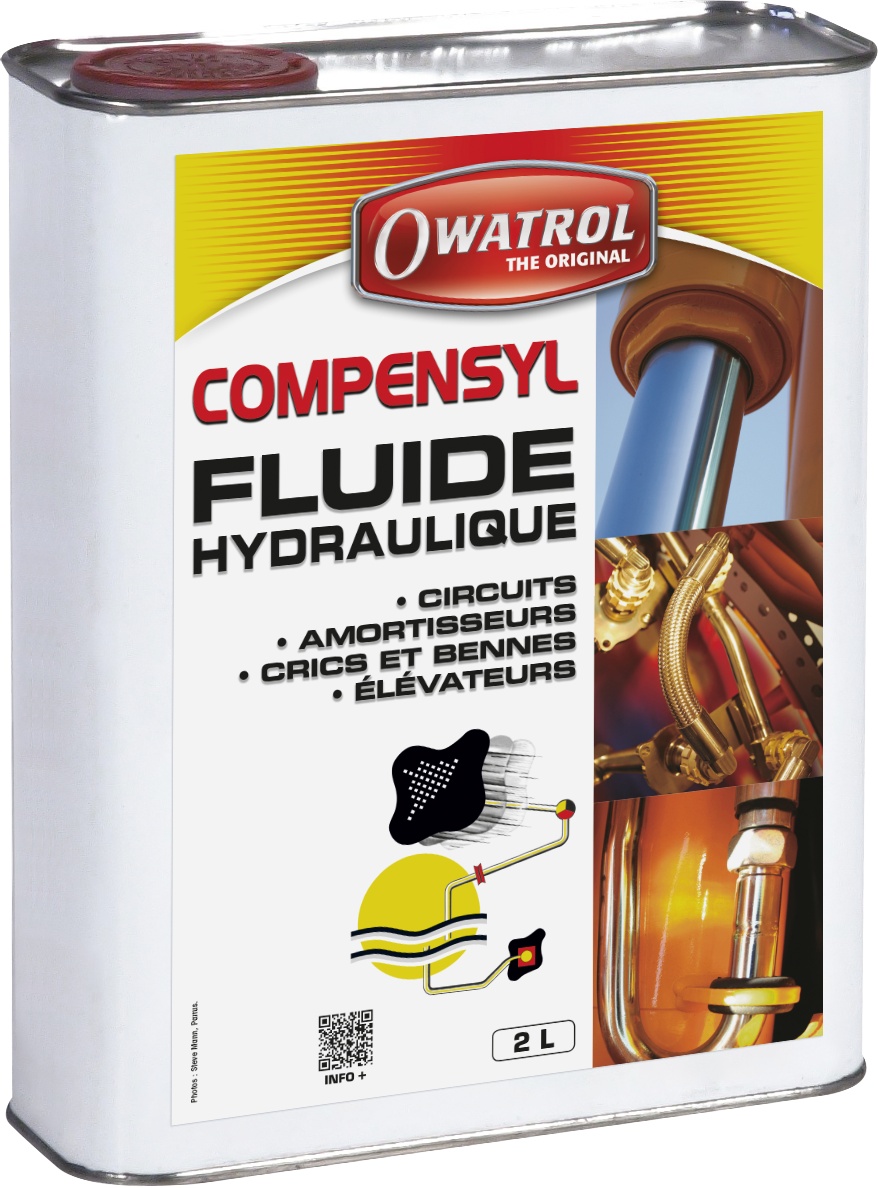 Fluide hydraulique, crics, vérins, amortisseurs... Owatrol COMPENSYL 5 litres