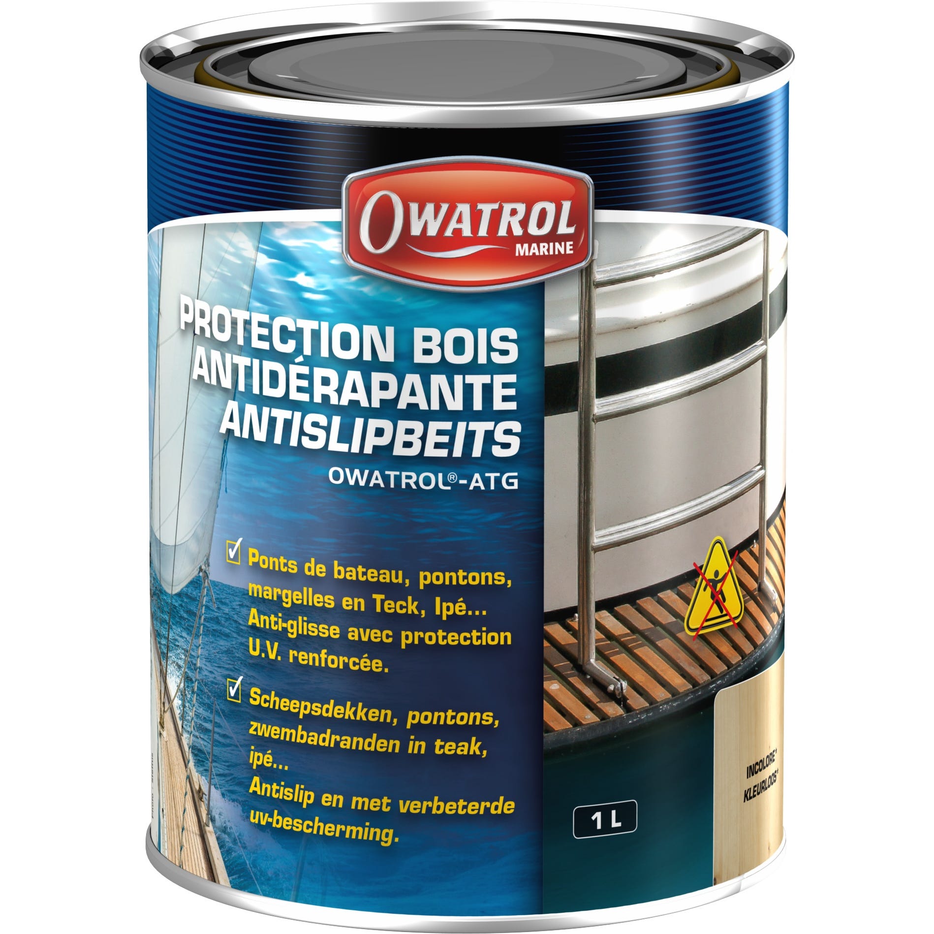 Protection bois antidérapante Owatrol OWATROL ATG Incolore 1 litre 0