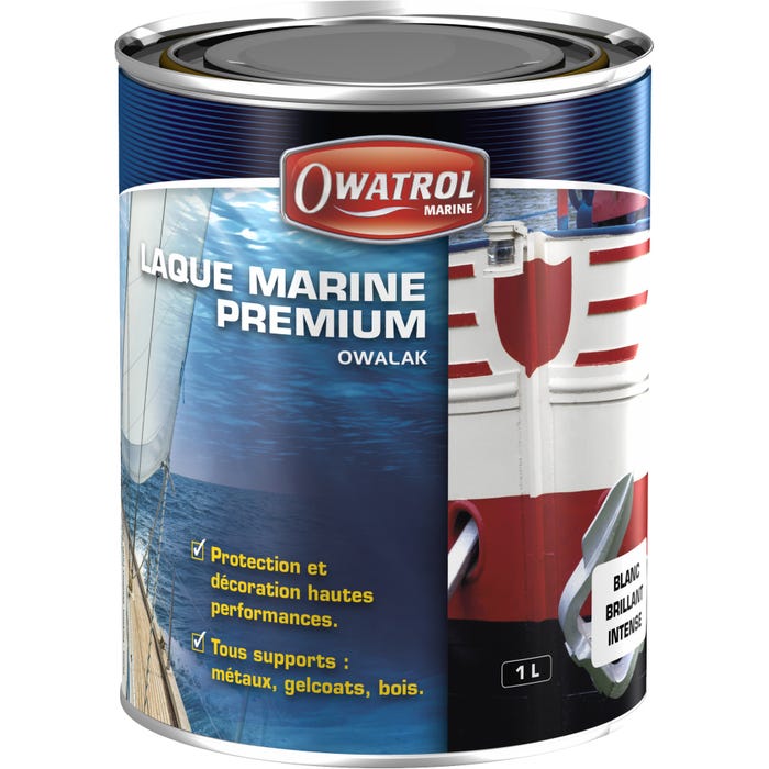 Laque marine brillante anticorrosion Owatrol OWALAK MARINE Blanc 2.5 litres 0
