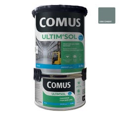 ULTIM'SOL GRIS CIMENT 4KG - ULTIM'SOL Peinture sol epoxy bi-composante en phase aqueuse pour trafic intense