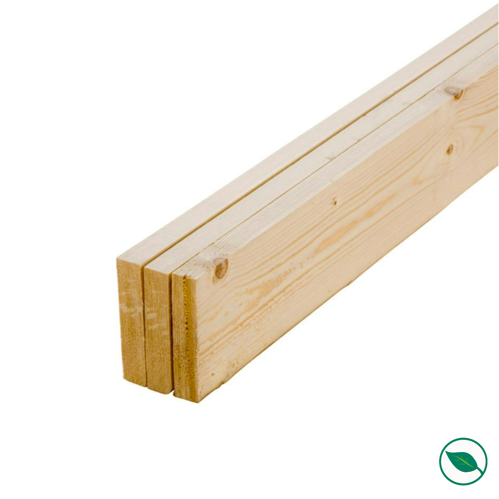 Lot de 3 planches sapin brut égalisé 2400 x 96 x 21 mm - PEFC 70%