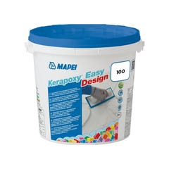 Mapei Kerapoxy Easy Design Mortier époxy bicomposant, décoratif, antiacide et anti-moisissures pour sols et murs (MAPXED3100)