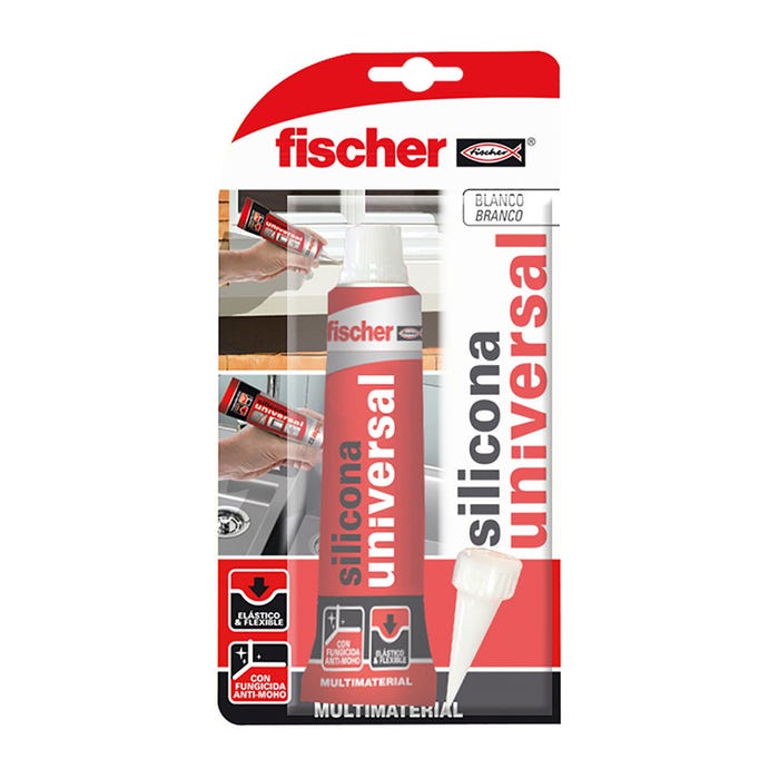 Silicone universel Blister FISCHER - 50 ml - transparent - 96110 5