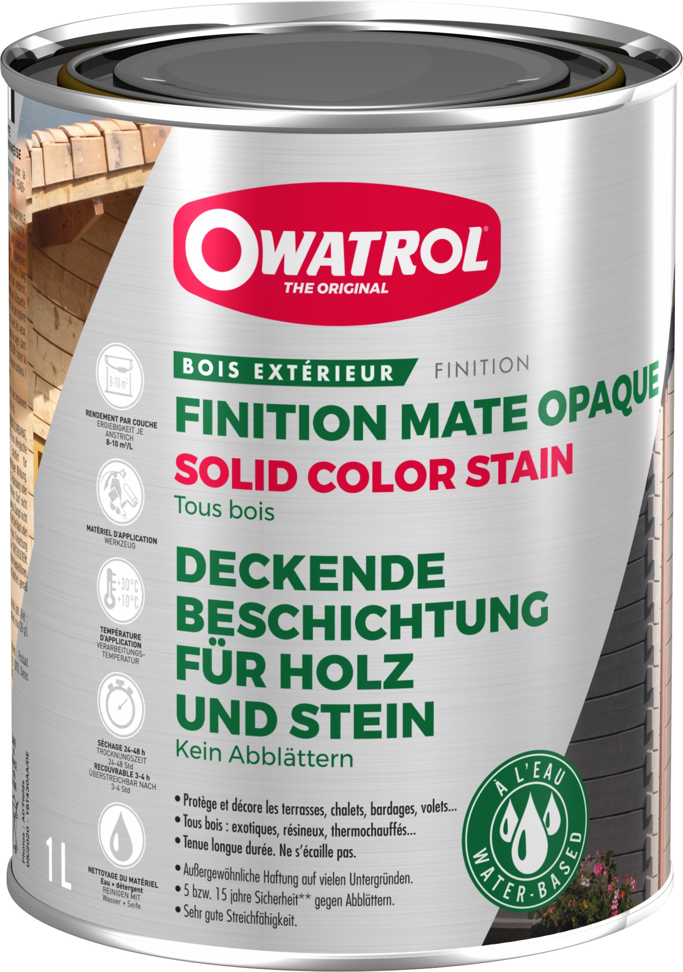 Lasure opaque décorative Owatrol SOLID COLOR STAIN MAT Argile (ow2) 2.5 litres