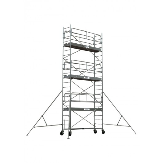 TUBESCA-COMABI - Échafaudage roulant base pliante GENERIS 950 - Acier galvanisé soudé