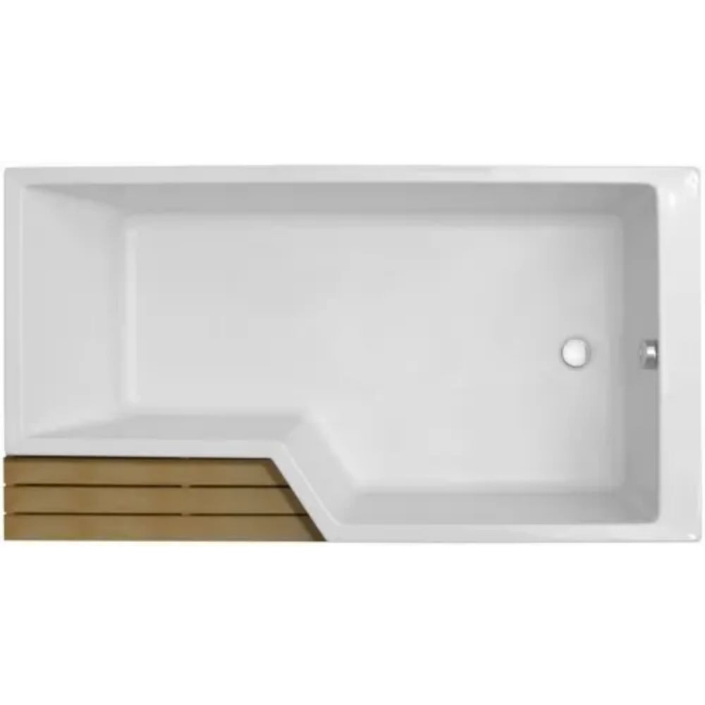 Baignoire bain douche JACOB DELAFON Neo compacte | 150 x 80, version gauche 0