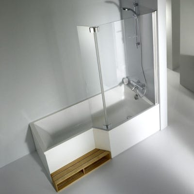 Baignoire bain douche JACOB DELAFON Neo compacte 180 x 90, version gauche