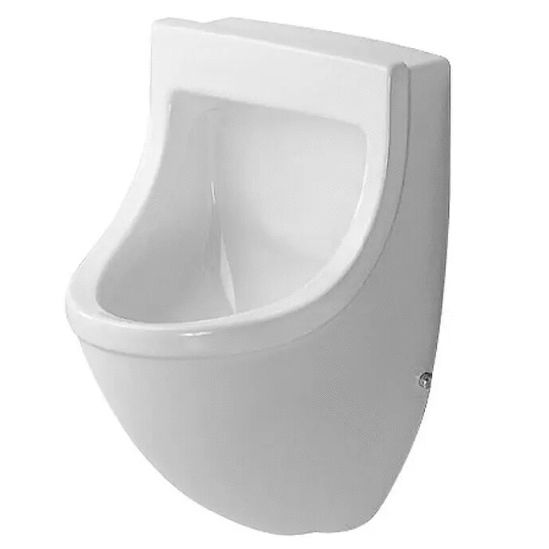 Urinoir blanc avec point mouche STARCK 3 alimentation apparente - DURAVIT - 822350000