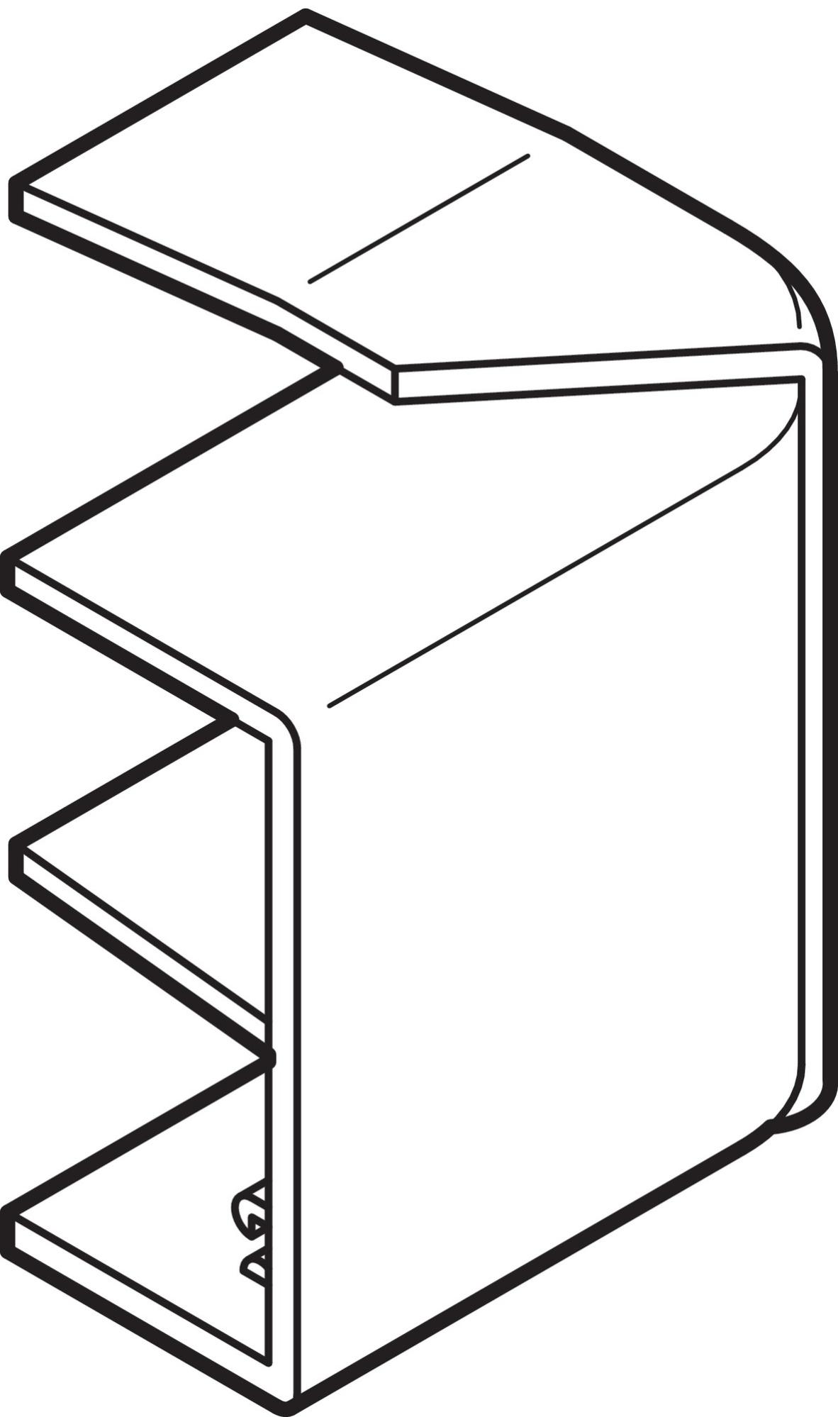 Angle intérieur variable AXIS 50X16mm - REHAU - 6131247
