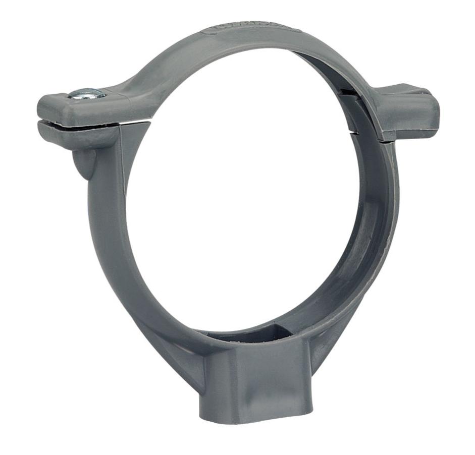 Collier fixation monobloc ou à bride Polypropylène Ø75 pas 7/150 - WAVIN - 3026175