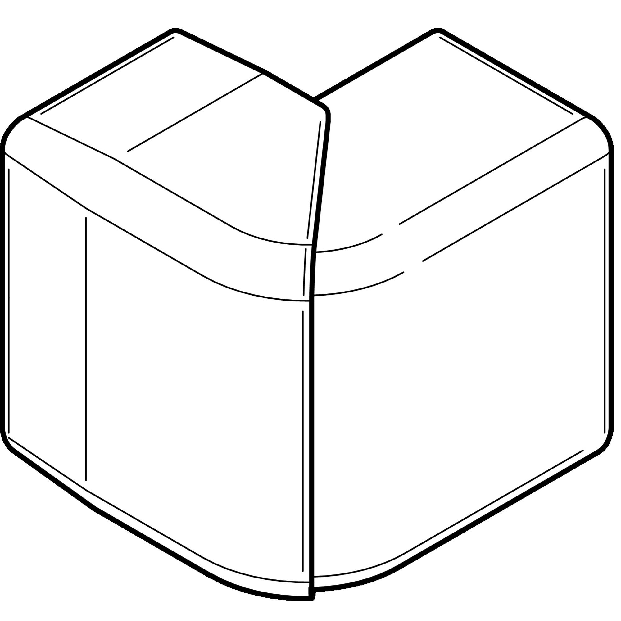 Angle extérieur CLIDI 90X55mm - REHAU - 6132932