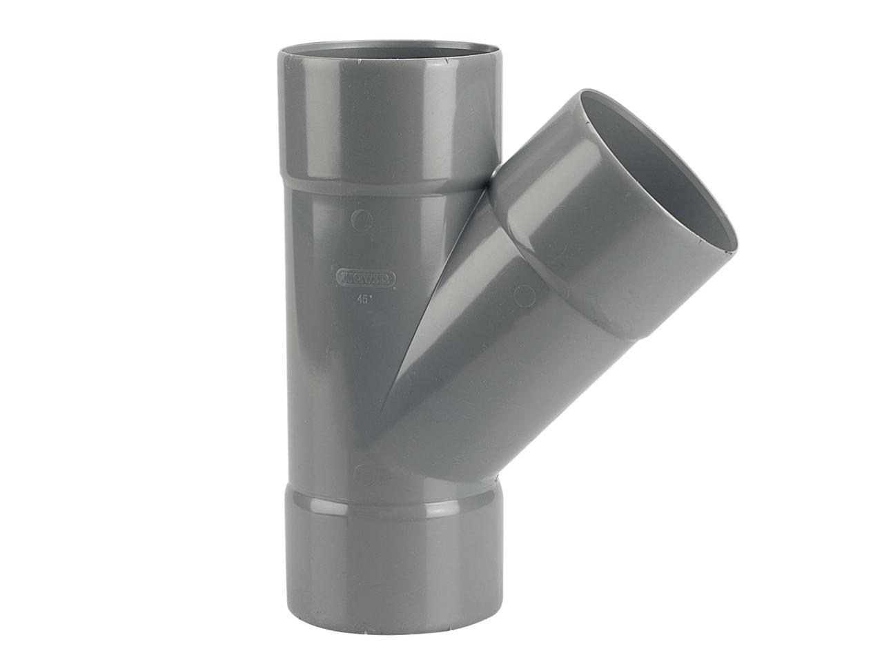 Culotte PVC femelle-femelle 45° Ø75 - WAVIN - 3025811