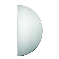 Plaque demi lune à coller aluminium 300x150mm - DUVAL - 19-0620-9900 0