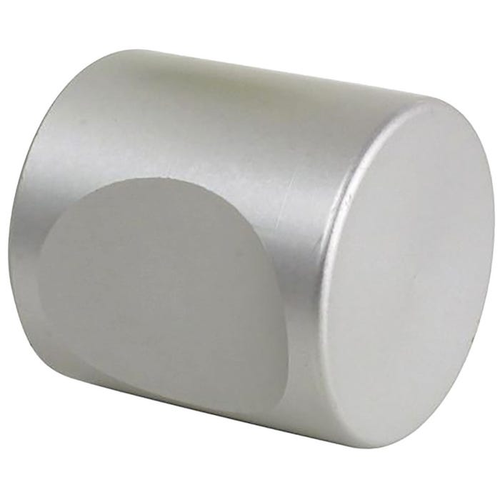 Bouton ACTUEL D20mm aluminium argent - VACHETTE - 008164 0