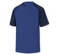T-shirt bicolore manches courtes bleu roi/marine TM - DELTAPLUS - GENOABMTM