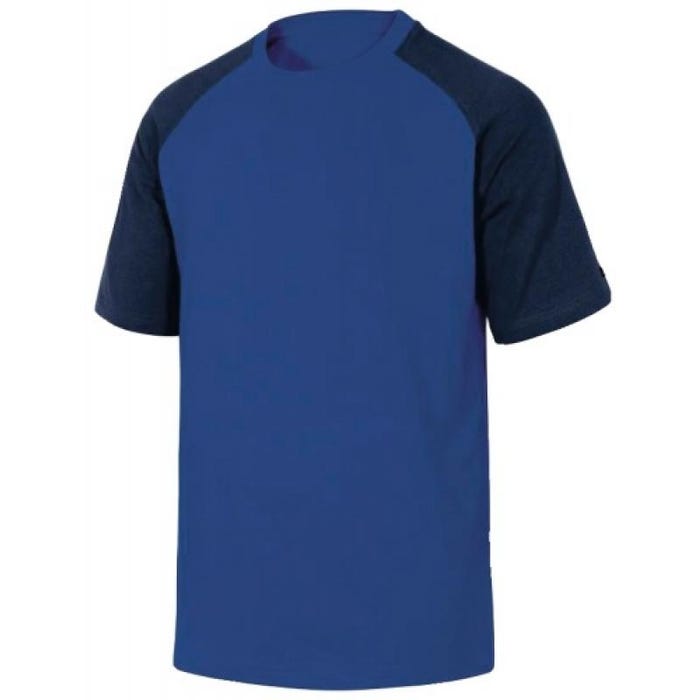 Tee-shirt bicolore GENOA manches courtes bleu roi/bleu marine TM - DELTA PLUS - GENOABMTM 1