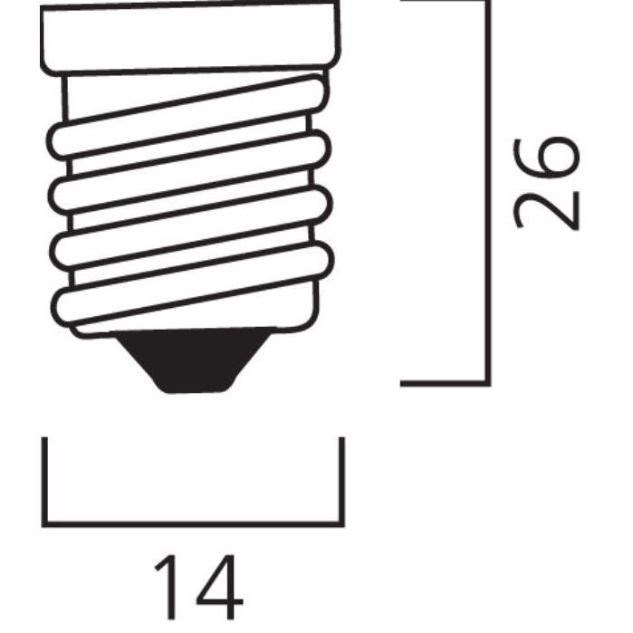 Lampe fluo-compacte MINI-LYNX SPIRAL Fast-Start 827 E14 8W - SYLVANIA - 0035219 1