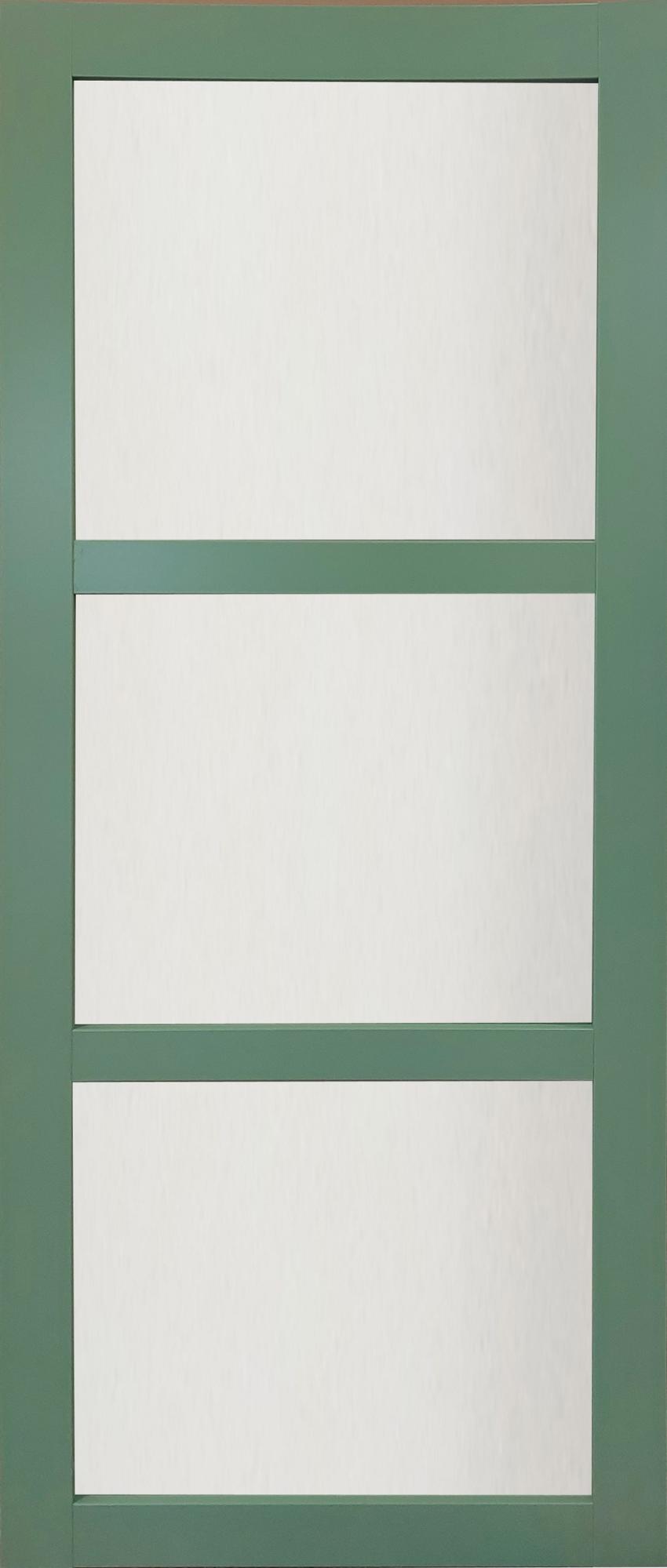PORTE COULISSANTE KEN EN ENROBE VERT RAL 6021 largeur 83