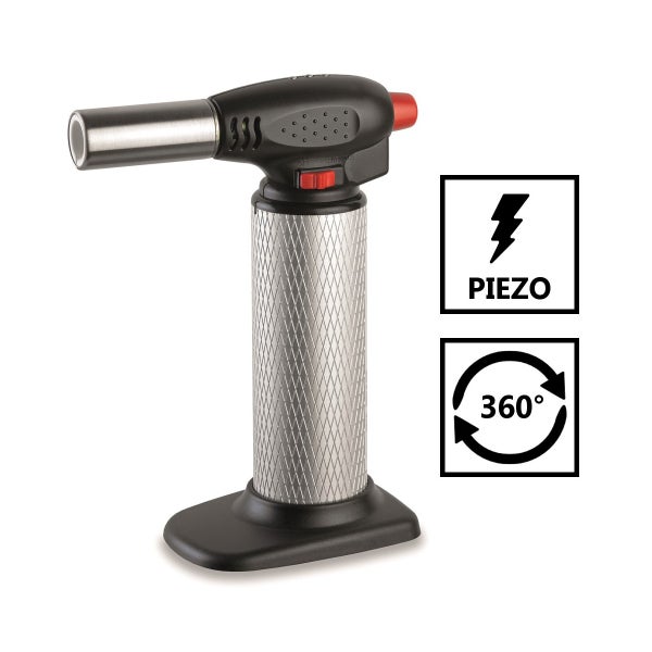 Chalumeau de cuisine piezo professionnel micro torche gaz rechargeable -  toutes positions 360° ❘ Bricoman