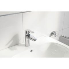 Mitigeur lavabo GROHE Quickfix Start 2021 avec tirette et vidage chromé taille S + nettoyant GrohClean 2