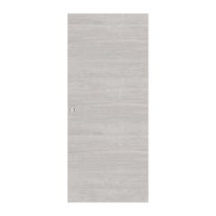 OPTIMUM - Kit porte coulissante + rail + bandeau Bilbao - H.204xL.83xP.4 cm - Chene gris clair 2