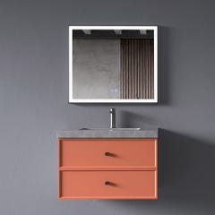 Meuble de salle de bain Orange Delhi - 80 cm 0